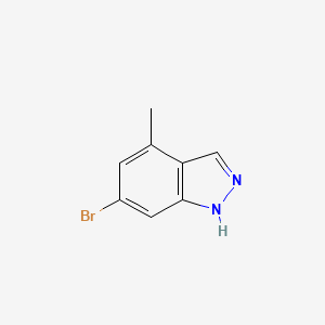 molecular formula C8H7BrN2 B1292549 6-溴-4-甲基-1H-吲唑 CAS No. 885520-98-9