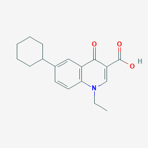 6-Cyclohexyl-1-ethyl-4-oxo-1,4-dihydroquinoline-3-carboxylic acid