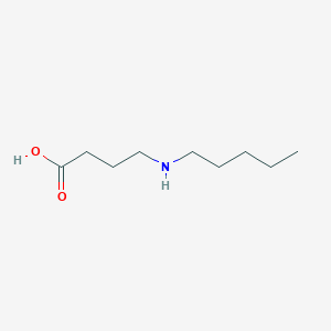 molecular formula C9H19NO2 B12925504 4-(Pentylamino)butanoic acid CAS No. 90068-32-9