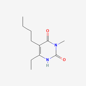 molecular formula C11H18N2O2 B12925516 5-Butyl-6-ethyl-3-methyluracil CAS No. 91216-50-1