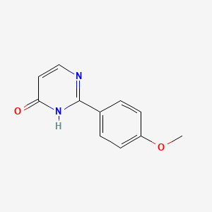 molecular formula C11H10N2O2 B12925518 2-(4-Methoxyphenyl)pyrimidin-4(3H)-one CAS No. 88627-13-8