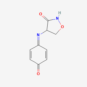 4-[(4-Oxocyclohexa-2,5-dien-1-ylidene)amino]-1,2-oxazolidin-3-one