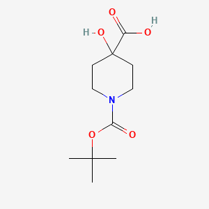B1292555 1-(tert-Butoxycarbonyl)-4-hydroxypiperidine-4-carboxylic acid CAS No. 495414-64-7