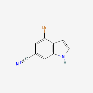 molecular formula C9H5BrN2 B1292558 4-溴-1H-吲哚-6-腈 CAS No. 374633-29-1