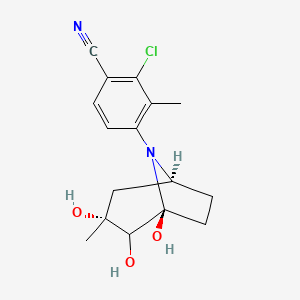 2-Chloro-3-methyl-4-((1S,3R,5S)-1,2,3-trihydroxy-3-methyl-8-azabicyclo[3.2.1]octan-8-yl)benzonitrile