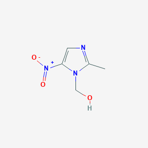 molecular formula C5H7N3O3 B12925602 (2-Methyl-5-nitroimidazol-1-yl)methanol CAS No. 392736-47-9