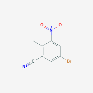 B1292562 5-Bromo-2-methyl-3-nitrobenzonitrile CAS No. 898746-87-7