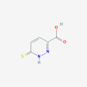 molecular formula C5H4N2O2S B12925645 6-Sulfanylidene-1,6-dihydropyridazine-3-carboxylic acid CAS No. 83673-86-3