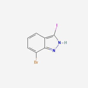 molecular formula C7H4BrIN2 B1292565 7-溴-3-碘-1H-吲唑 CAS No. 944904-26-1