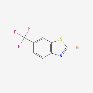 molecular formula C8H3BrF3NS B1292567 2-溴-6-(三氟甲基)苯并[d]噻唑 CAS No. 898748-23-7
