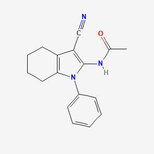 N-(3-Cyano-1-phenyl-4,5,6,7-tetrahydro-1H-indol-2-yl)acetamide