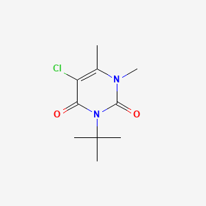 2,4(1H,3H)-Pyrimidinedione, 5-chloro-3-(1,1-dimethylethyl)-1,6-dimethyl-