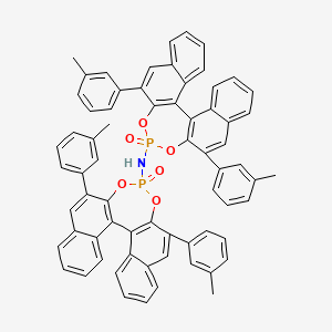 N-[10,16-bis(3-methylphenyl)-13-oxo-12,14-dioxa-13λ5-phosphapentacyclo[13.8.0.02,11.03,8.018,23]tricosa-1(15),2(11),3,5,7,9,16,18,20,22-decaen-13-yl]-10,16-bis(3-methylphenyl)-13-oxo-12,14-dioxa-13λ5-phosphapentacyclo[13.8.0.02,11.03,8.018,23]tricosa-1(15),2(11),3,5,7,9,16,18,20,22-decaen-13-amine