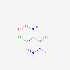 N-(5-Chloro-2-methyl-3-oxo-2,3-dihydropyridazin-4-yl)acetamide