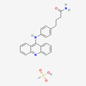 Butyramide, 4-(p-(9-acridinylamino)phenyl)-, methanesulfonate