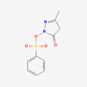 2-[(Benzenesulfonyl)oxy]-5-methyl-2,4-dihydro-3H-pyrazol-3-one