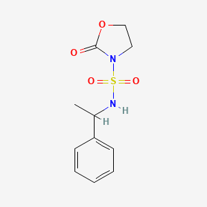 2-Oxo-N-(1-phenylethyl)-3-oxazolidinesulfonamide