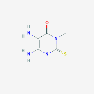 molecular formula C6H10N4OS B12925812 5,6-Diamino-1,3-dimethyl-2-thioxo-2,3-dihydropyrimidin-4(1h)-one CAS No. 6501-96-8