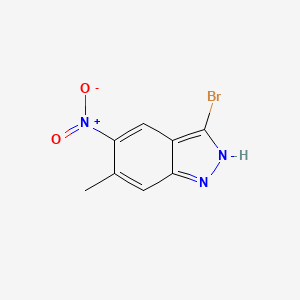 B1292585 3-Bromo-6-methyl-5-nitro-1H-indazole CAS No. 1000343-58-7