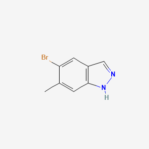 molecular formula C8H7BrN2 B1292586 5-溴-6-甲基-1H-吲唑 CAS No. 885223-72-3
