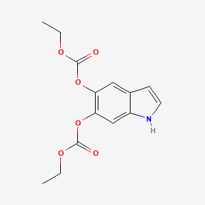 Diethyl (1H-indole-5,6-diyl) bis(carbonate)