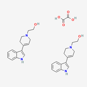 2-[4-(1H-indol-3-yl)-3,6-dihydro-2H-pyridin-1-yl]ethanol;oxalic acid