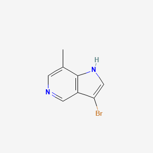 molecular formula C8H7BrN2 B1292617 3-bromo-7-methyl-1H-pyrrolo[3,2-c]pyridine CAS No. 1000341-40-1