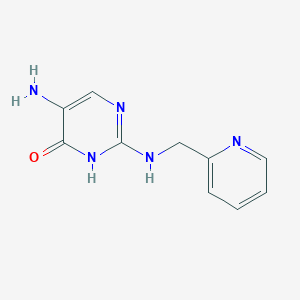 5-Amino-2-{[(pyridin-2-yl)methyl]amino}pyrimidin-4(3H)-one