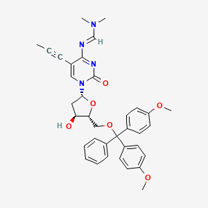 CYtidine, 5'-O-[bis(4-methoxyphenyl)phenylmethyl]-2'-deoxy-N-[(dimethylamino)methylene]-5-(1-propynyl)-