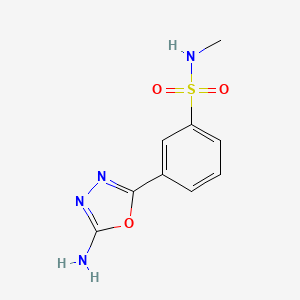 3-(5-amino-1,3,4-oxadiazol-2-yl)-N-methylbenzenesulfonamide