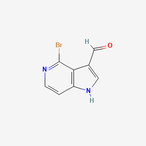 molecular formula C8H5BrN2O B1292622 4-bromo-1H-pyrrolo[3,2-c]pyridine-3-carbaldehyde CAS No. 1000341-87-6
