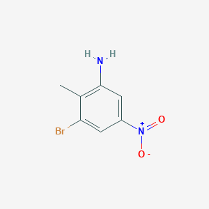 molecular formula C7H7BrN2O2 B1292625 3-Bromo-2-methyl-5-nitroaniline CAS No. 1000342-34-6