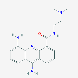 B12926277 5,9-Diamino-N-[2-(dimethylamino)ethyl]acridine-4-carboxamide CAS No. 89459-50-7