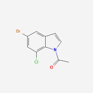 B1292635 1-(5-Bromo-7-chloro-1H-indol-1-yl)ethanone CAS No. 1000343-44-1