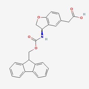 (R)-2-(3-((((9H-Fluoren-9-yl)methoxy)carbonyl)amino)-2,3-dihydrobenzofuran-5-yl)acetic acid