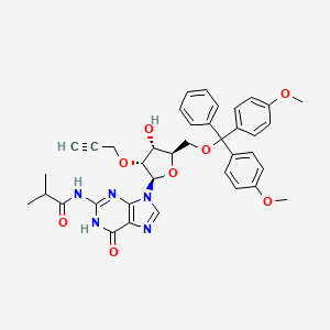 5'-O-[Bis(4-methoxyphenyl)phenylmethyl]-N-(2-methyl-1-oxopropyl)-2'-O-2-propyn-1-yl-Guanosine