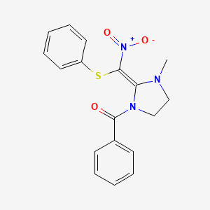 (3-Methyl-2-(nitro(phenylthio)methylene)imidazolidin-1-yl)(phenyl)methanone