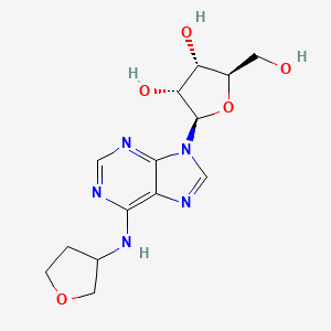 molecular formula C14H19N5O5 B12926435 N-Oxolan-3-yladenosine CAS No. 204512-89-0