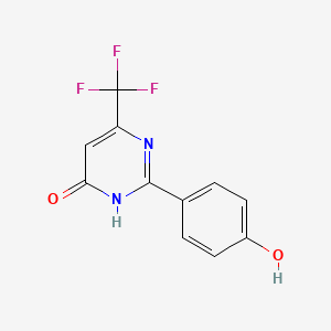 2-(4-Oxocyclohexa-2,5-dien-1-ylidene)-6-(trifluoromethyl)-2,3-dihydropyrimidin-4(1H)-one