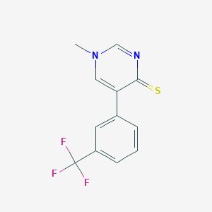 1-Methyl-5-(3-(trifluoromethyl)phenyl)pyrimidine-4(1H)-thione