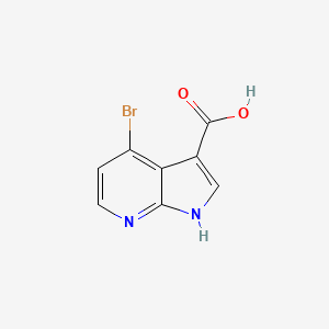 molecular formula C8H5BrN2O2 B1292650 4-溴-1H-吡咯并[2,3-b]吡啶-3-羧酸 CAS No. 1000340-36-2