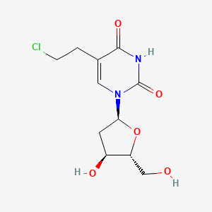 5-(2-Chloroethyl)-1-(4-hydroxy-5-hydroxymethyl-tetrahydro-furan-2-yl)-1H-pyrimidine-2,4-dione