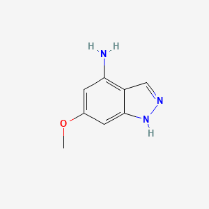 molecular formula C8H9N3O B1292661 6-Methoxy-1H-indazol-4-amine CAS No. 1000341-20-7