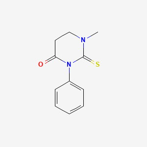 4(1H)-Pyrimidinone, tetrahydro-1-methyl-3-phenyl-2-thioxo-