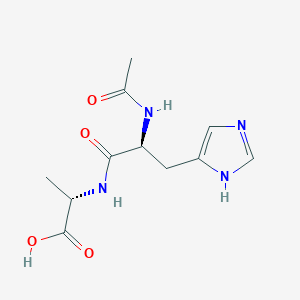 (S)-2-((S)-2-Acetamido-3-(1H-imidazol-4-yl)propanamido)propanoic acid