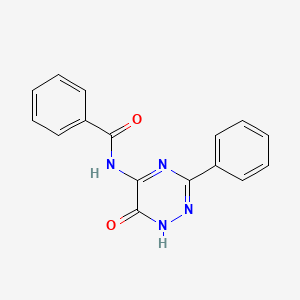 N-(6-Oxo-3-phenyl-1,6-dihydro-1,2,4-triazin-5-yl)benzamide