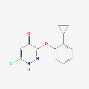 6-Chloro-3-(2-cyclopropylphenoxy)-4-pyridazinol