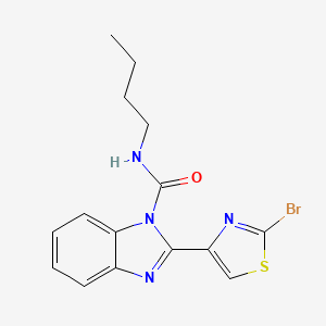 2-(2-Bromo-1,3-thiazol-4-yl)-N-butyl-1H-benzimidazole-1-carboxamide