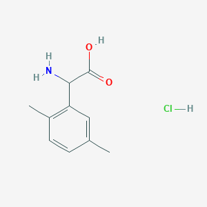molecular formula C10H14ClNO2 B1292673 2-氨基-2-(2,5-二甲基苯基)乙酸盐酸盐 CAS No. 1135916-78-7