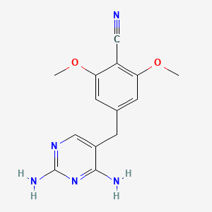 Benzonitrile, 4-((2,4-diamino-5-pyrimidinyl)methyl)-2,6-dimethoxy-